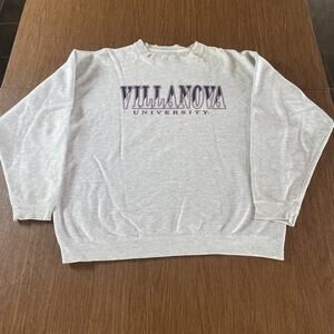 Vintage Villanova University College Crewneck Sweatshirt Gear For Sports XXL